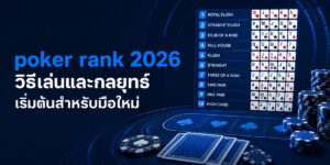 poker rank วิธีเล่นและกลยุทธ์เริ่มต้นสำหรับมือใหม่