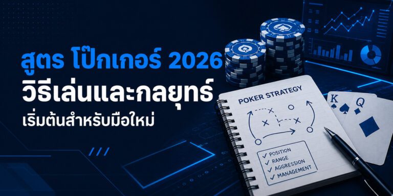 สูตร โป๊กเกอร์ วิธีเล่นและกลยุทธ์เริ่มต้นสำหรับมือใหม่